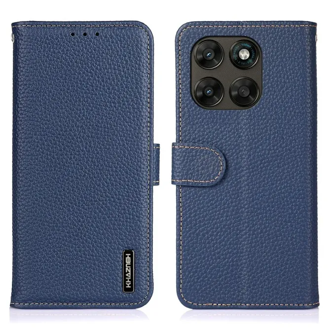 Housse Motorola Moto G77 / G67 Cuir Grainé KHAZNEH