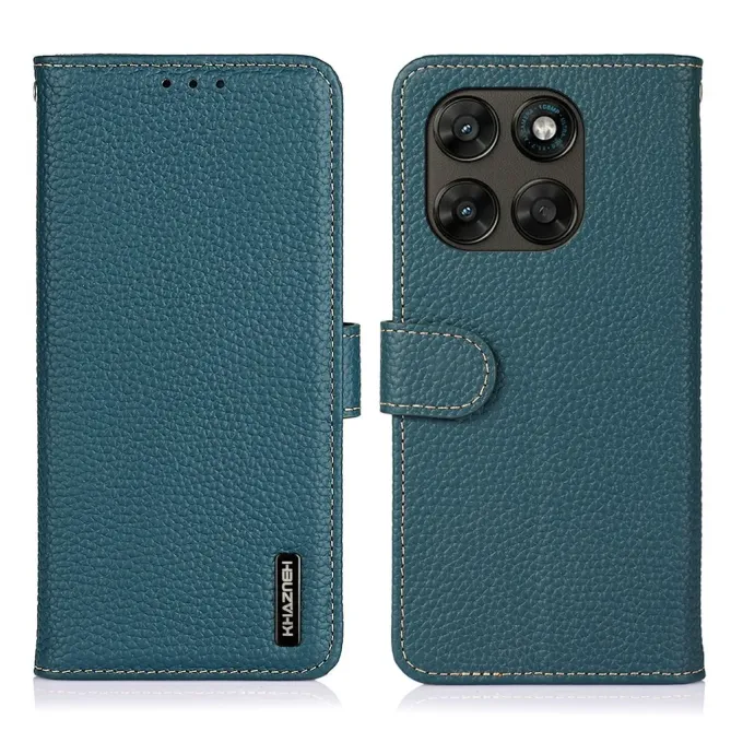 Housse Motorola Moto G77 / G67 Cuir Grainé KHAZNEH