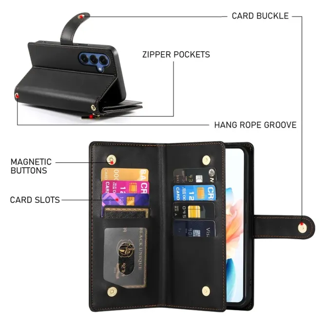 Housse Samsung Galaxy S26 Série Escapade avec Bandoulière et Zip