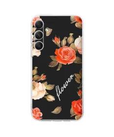 Coque Samsung Galaxy S26 Roses et Inscription