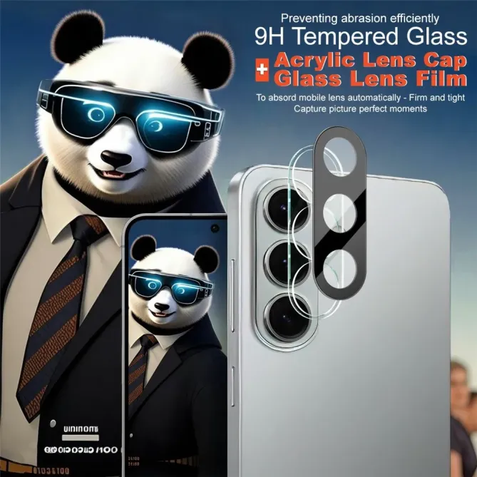 Protection en verre trempé Samsung Galaxy S26 pour objectif arrière (version noire)