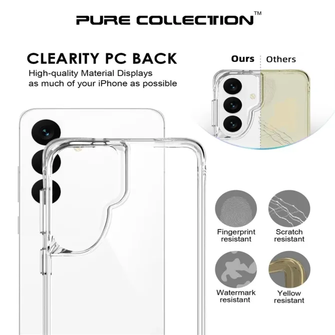 Coque Samsung Galaxy S26 Transparente Renforcée | Pure-Defense