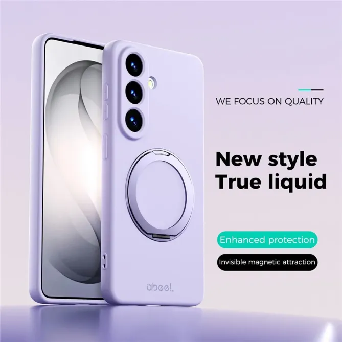 Coque Samsung Galaxy S26 Silicone Liquide Magnétique avec Support