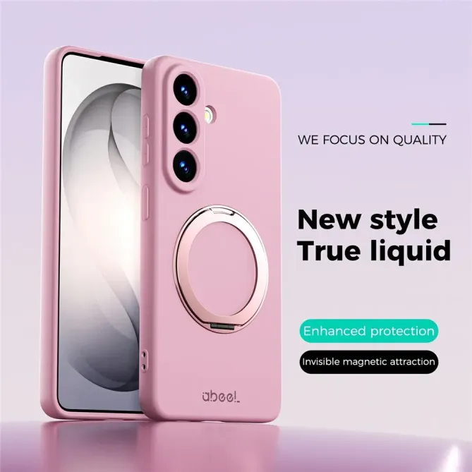 Coque Samsung Galaxy S26 Silicone Liquide Magnétique avec Support