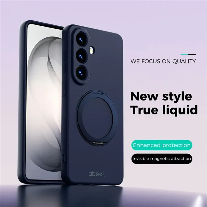 Coque Samsung Galaxy S26 Silicone Liquide Magnétique avec Support