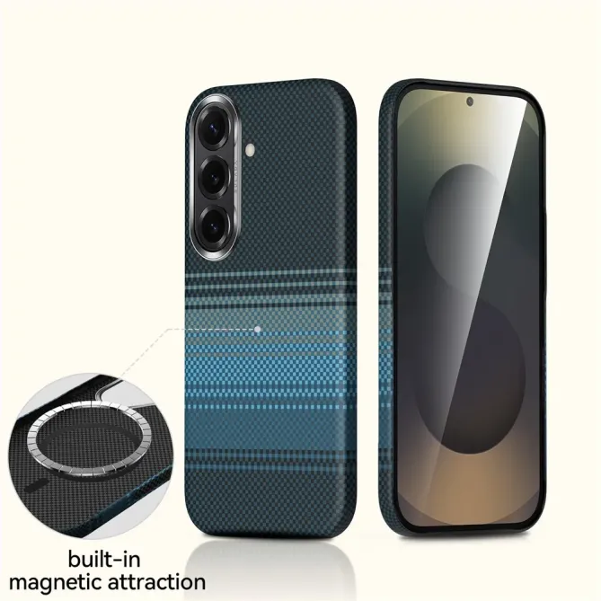 Coque Samsung Galaxy S26 Magnétique Rigide à Motifs | Grid-Mag