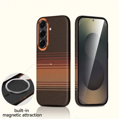 Coque Samsung Galaxy S26 Magnétique Rigide à Motifs | Grid-Mag