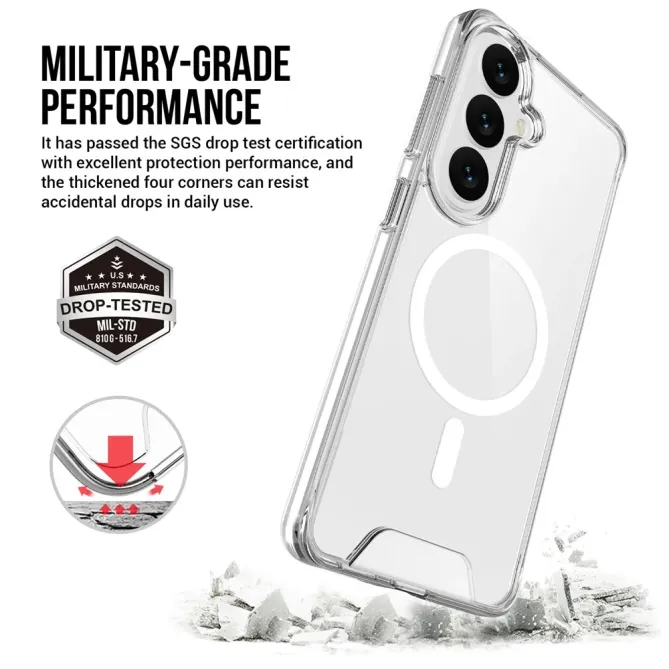 Coque Samsung Galaxy S26 Magnétique Transparente Antichoc