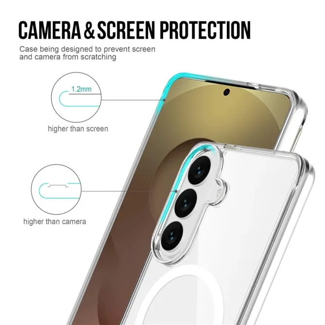 Coque Samsung Galaxy S26 Magnétique Transparente Antichoc