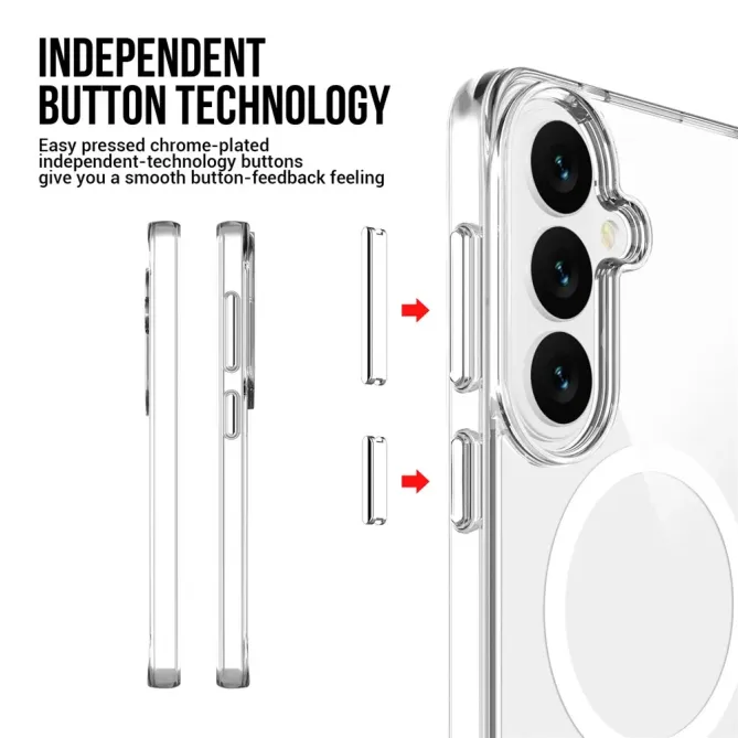 Coque Samsung Galaxy S26 Magnétique Transparente Antichoc