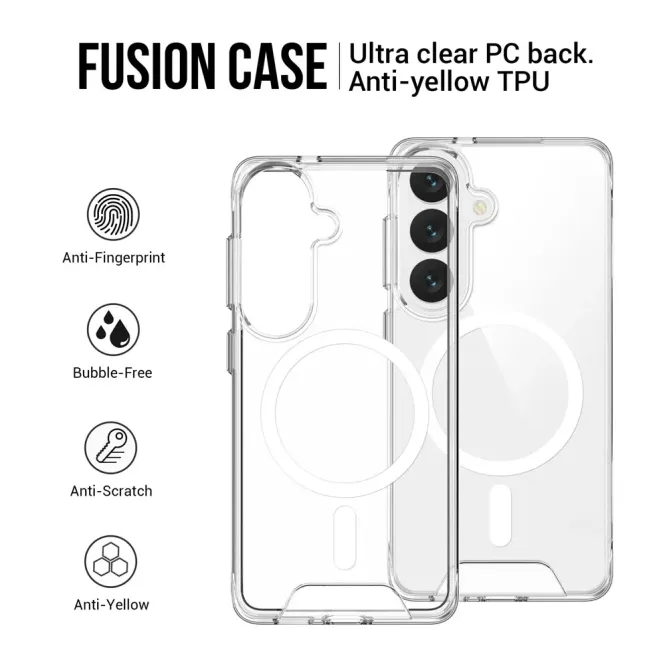 Coque Samsung Galaxy S26 Magnétique Transparente Antichoc