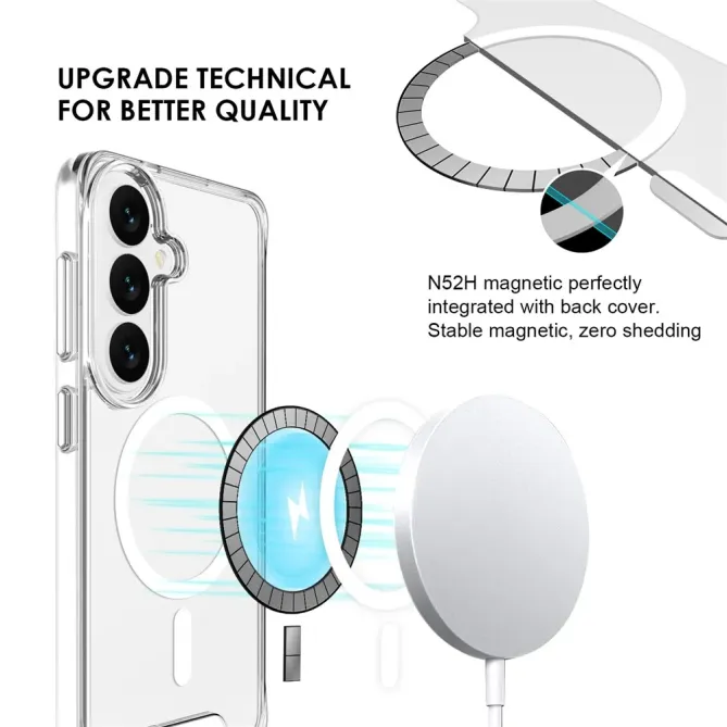 Coque Samsung Galaxy S26 Magnétique Transparente Antichoc