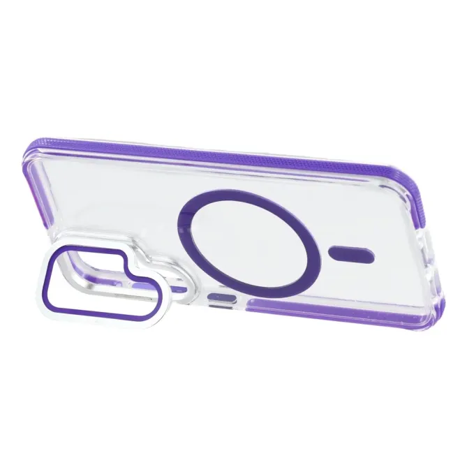 Coque Samsung Galaxy S26 Magnétique Transparente avec Support Caméra