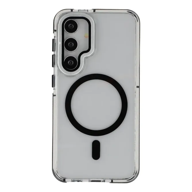 Coque Samsung Galaxy S26 Magnétique Transparente avec Support Caméra