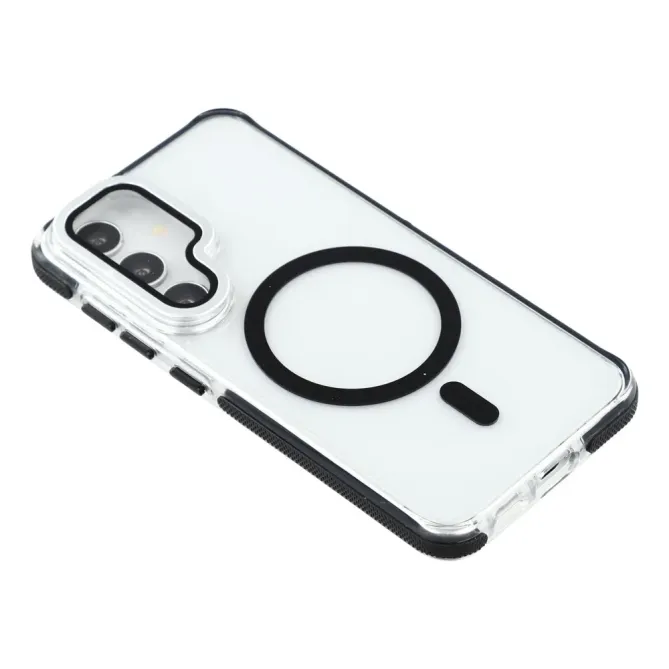 Coque Samsung Galaxy S26 Magnétique Transparente avec Support Caméra
