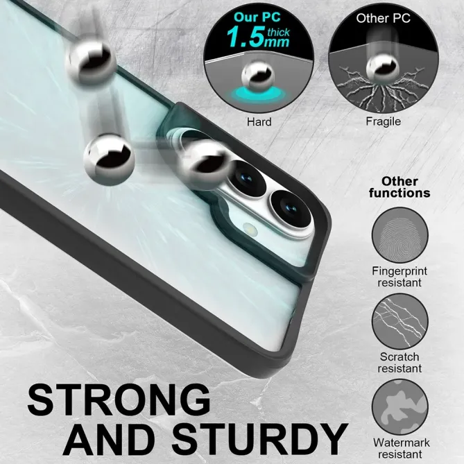 Coque Samsung Galaxy S26 Hybride Antichoc Bords Noirs