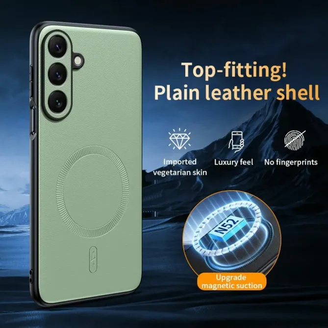 Coque Samsung Galaxy S26 Magnétique Simili Cuir | Premium-Mag