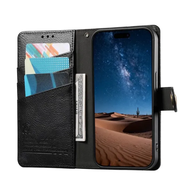 Housse Samsung Galaxy S26 Portefeuille Bicolore Zippée avec Dragonne