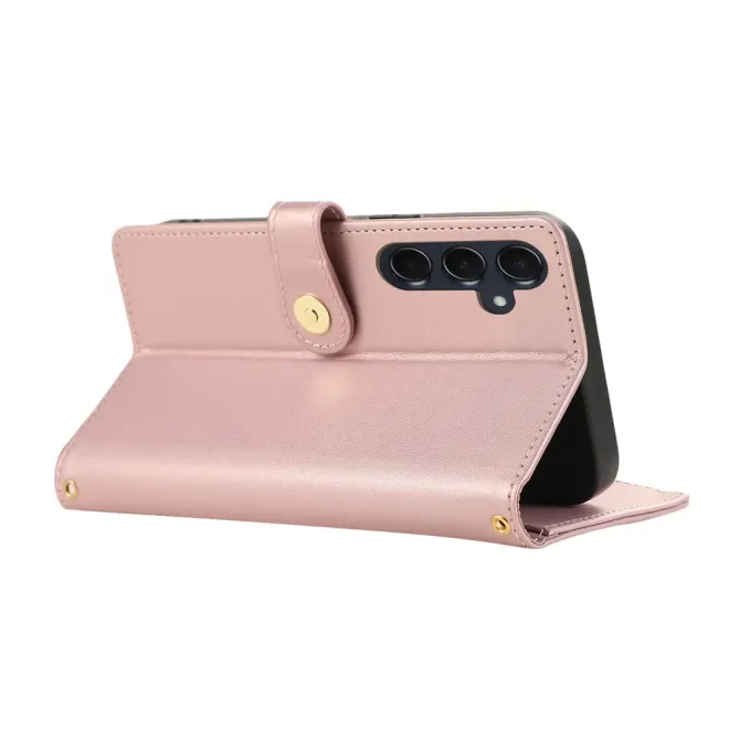 Housse Samsung Galaxy S26 Portefeuille Losanges Zippée avec Dragonne