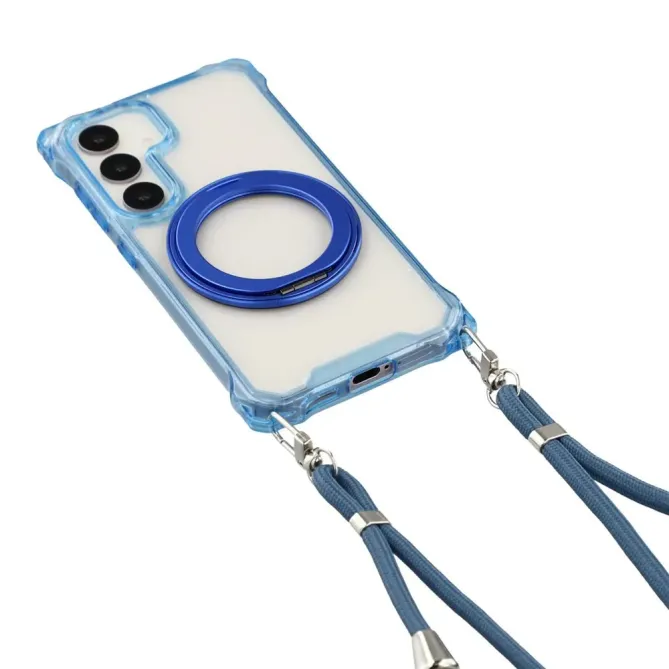 Coque Samsung Galaxy S26 Magnétique Bumper avec Cordon et Anneau