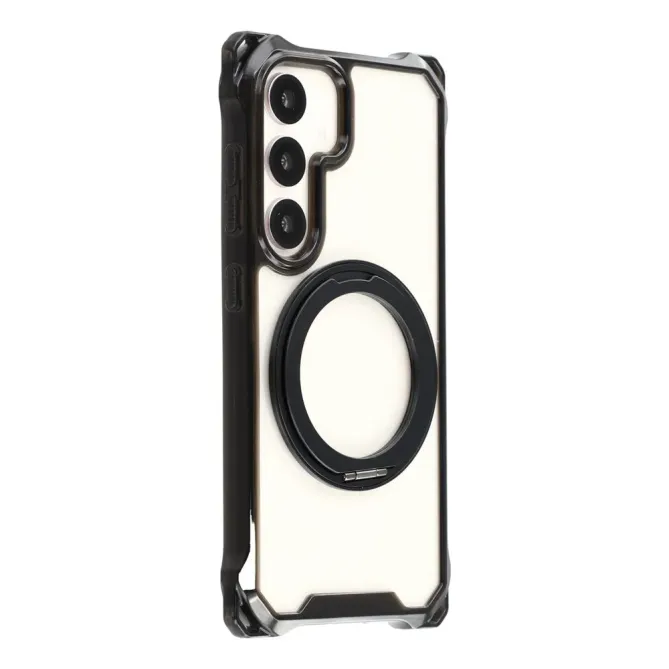Coque Samsung Galaxy S26 Magnétique Bumper avec Cordon et Anneau