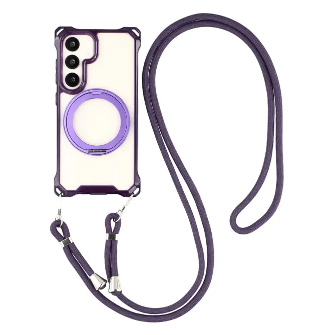 Coque Samsung Galaxy S26 Magnétique Bumper avec Cordon et Anneau
