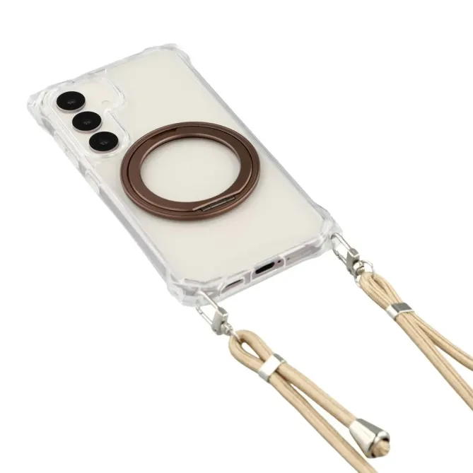 Coque Samsung Galaxy S26 Magnétique Bumper avec Cordon et Anneau