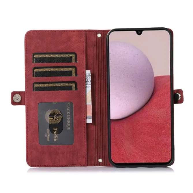 Housse Samsung Galaxy S26 Portefeuille Zippée 9 emplacements | Mega-W