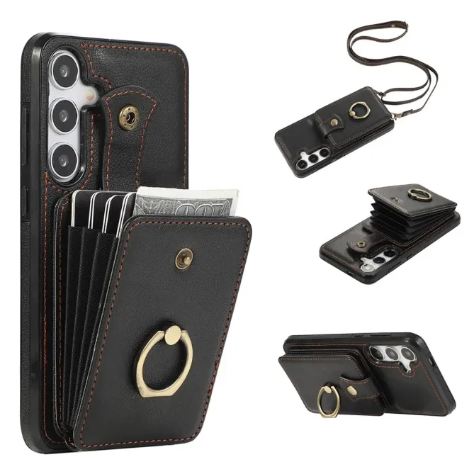 Coque Samsung Galaxy S26 Porte-carte Accordéon avec Anneau
