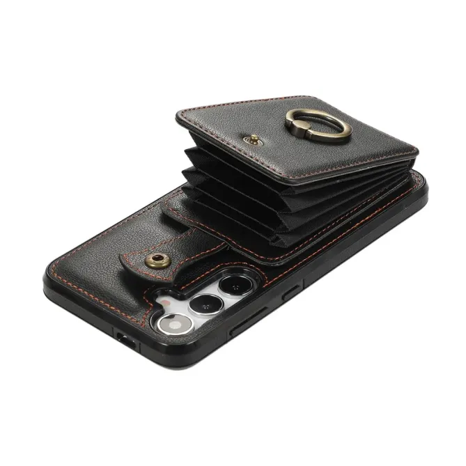 Coque Samsung Galaxy S26 Porte-carte Accordéon avec Anneau