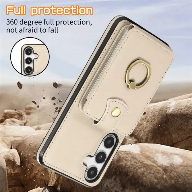 Coque Samsung Galaxy S26 Porte-carte Accordéon avec Anneau