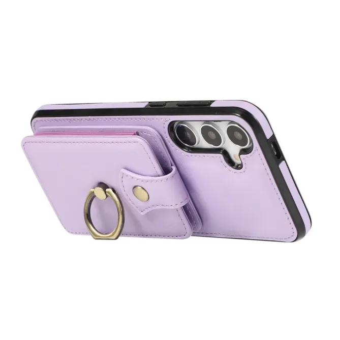 Coque Samsung Galaxy S26 Porte-carte Accordéon avec Anneau