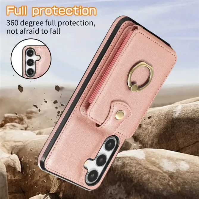 Coque Samsung Galaxy S26 Porte-carte Accordéon avec Anneau