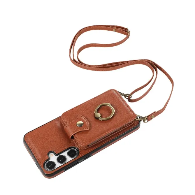 Coque Samsung Galaxy S26 Porte-carte Accordéon avec Anneau