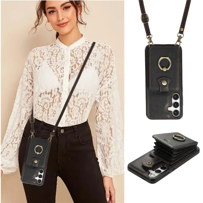 Coque Samsung Galaxy S26 Porte-carte Accordéon avec Anneau