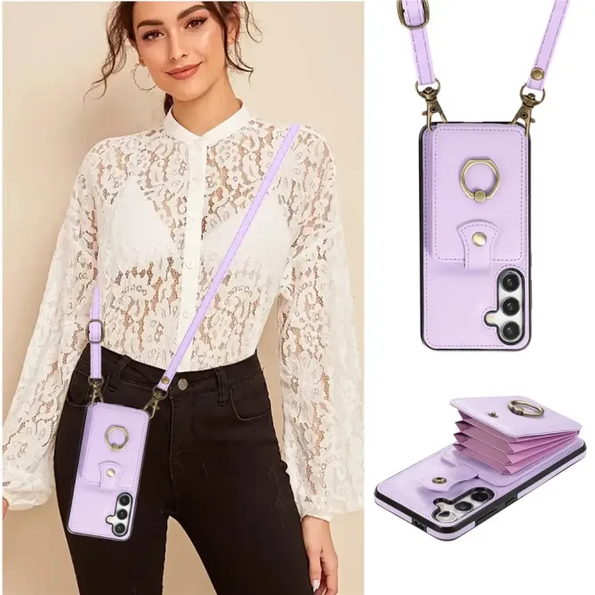 Coque Samsung Galaxy S26 Porte-carte Accordéon avec Anneau