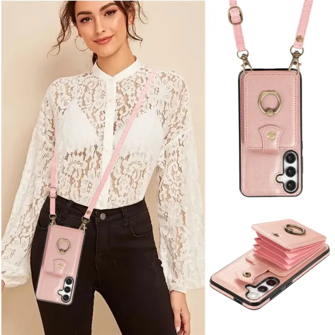 Coque Samsung Galaxy S26 Porte-carte Accordéon avec Anneau