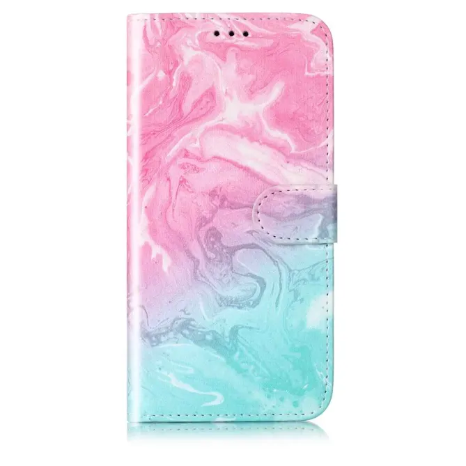 Étui Samsung Galaxy S26 Marbre Pastel Rose et Vert