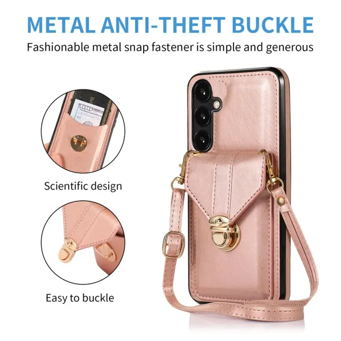 Coque Samsung Galaxy S26 avec Porte-carte à Boucle et Bandoulière | B