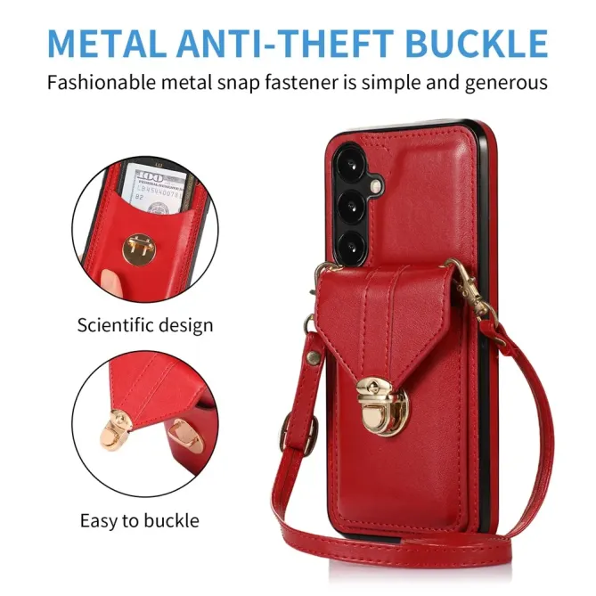 Coque Samsung Galaxy S26 avec Porte-carte à Boucle et Bandoulière | B