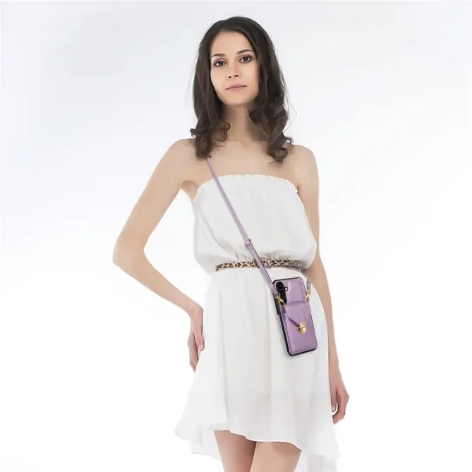 Coque Samsung Galaxy S26 avec Porte-carte à Boucle et Bandoulière | B