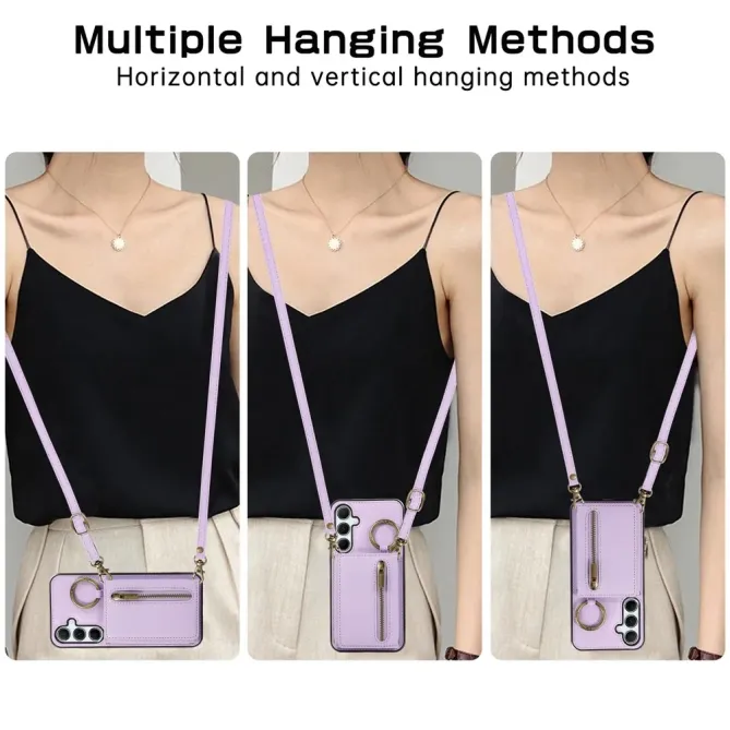 Coque Samsung Galaxy S26 Portefeuille Zippé avec Anneau | Urban-Zip