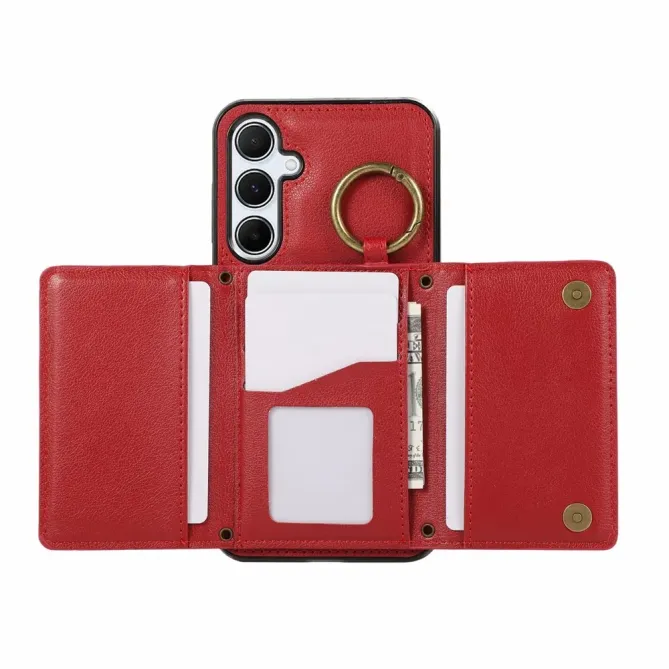 Coque Samsung Galaxy S26 Portefeuille Zippé avec Anneau | Urban-Zip