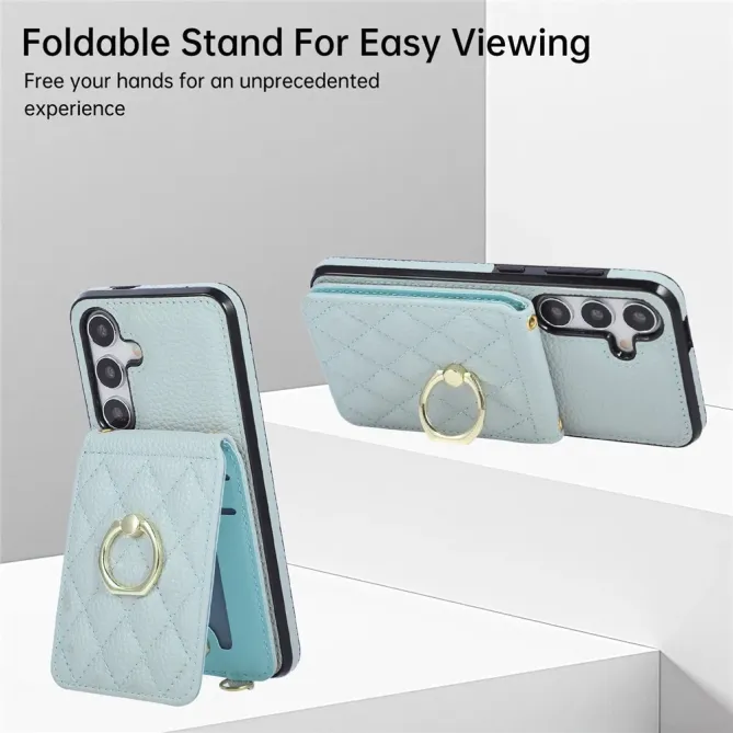 Coque Samsung Galaxy S26 Porte-carte Vertical avec Anneau et Bandouli