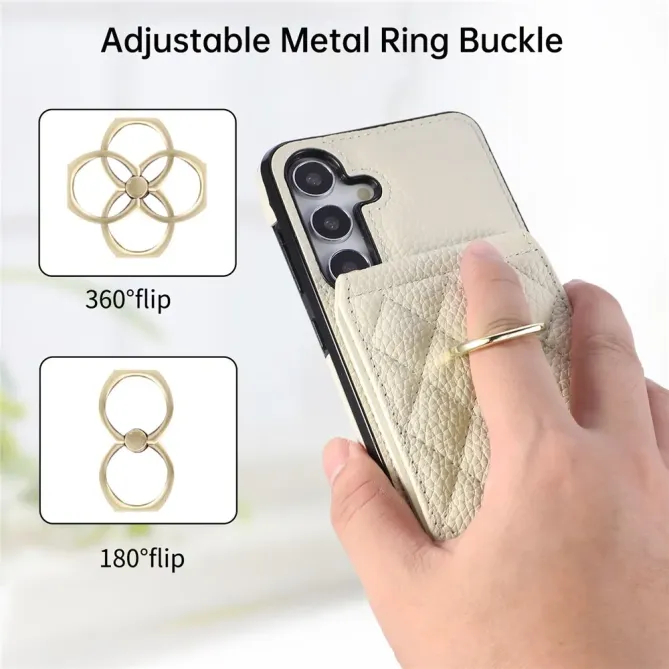 Coque Samsung Galaxy S26 Porte-carte Vertical avec Anneau et Bandouli