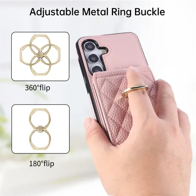 Coque Samsung Galaxy S26 Porte-carte Vertical avec Anneau et Bandouli