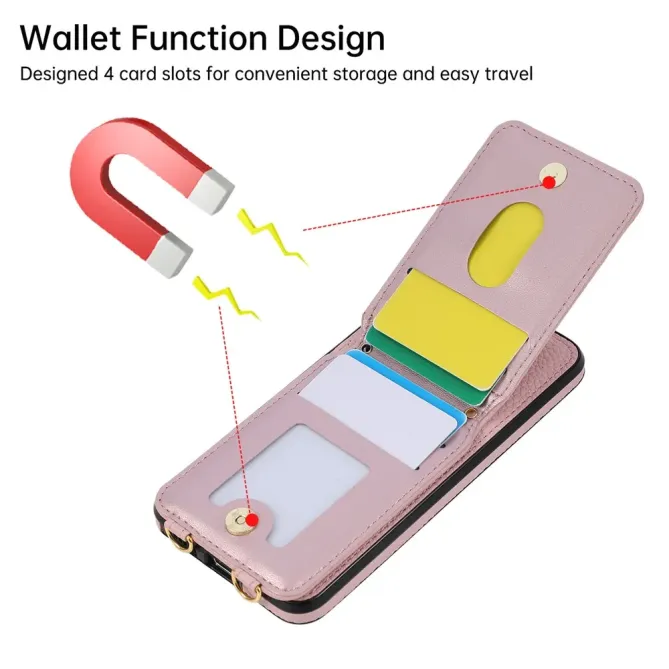 Coque Samsung Galaxy S26 Porte-carte Vertical avec Anneau et Bandouli