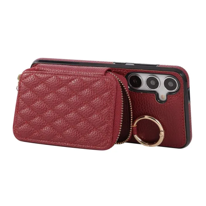 Coque Samsung Galaxy S26 Porte-monnaie Zippé avec Bandoulière | Zippe