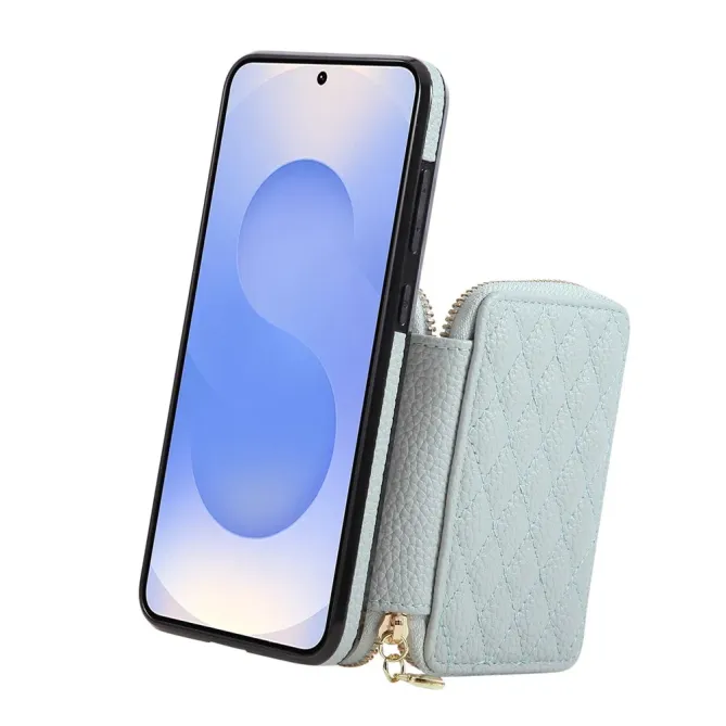 Coque Samsung Galaxy S26 Porte-monnaie Zippé avec Bandoulière | Zippe