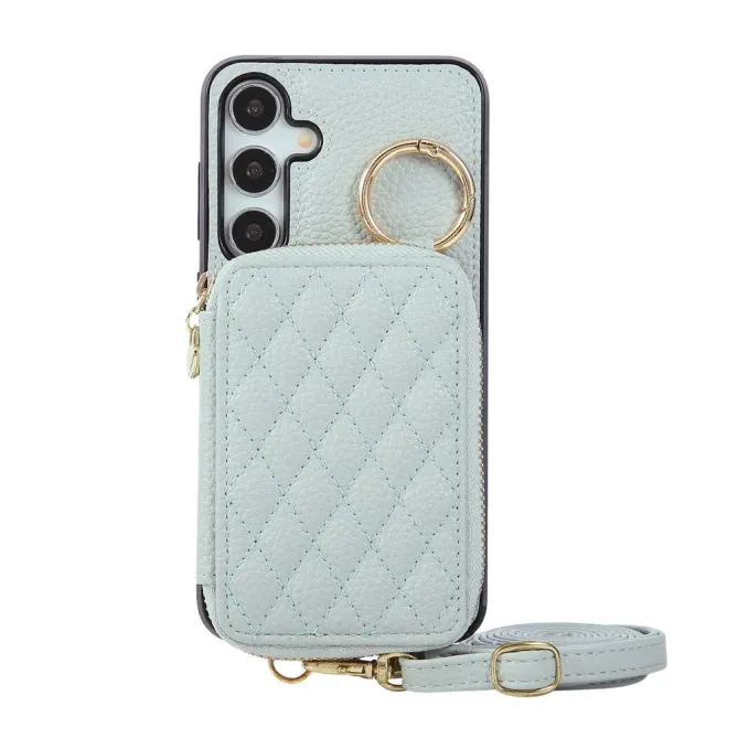 Coque Samsung Galaxy S26 Porte-monnaie Zippé avec Bandoulière | Zippe